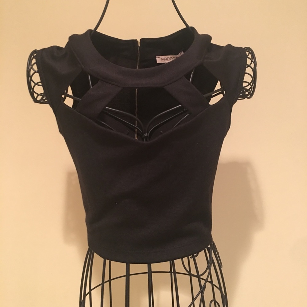 Arden B - Black Crop Top